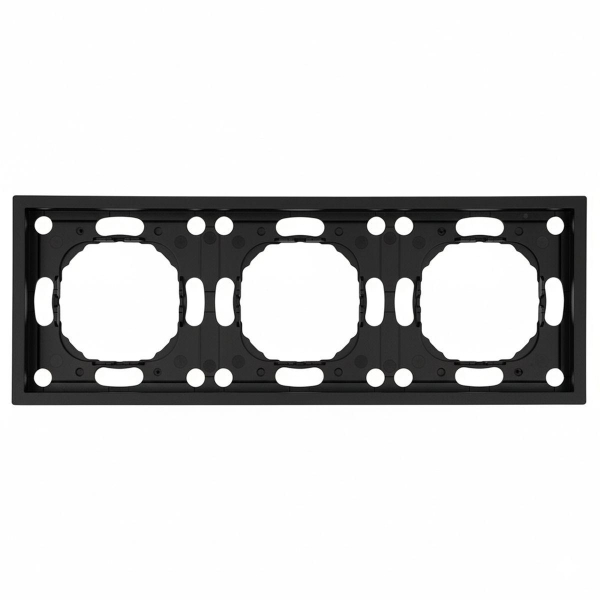 Рамка 3-постовая Stekker Эмили черный уголь PFR00-5003-05 49860