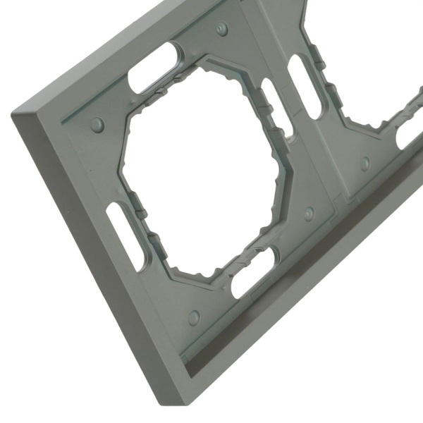 Рамка STEKKER, PFR00-5003-10  3-местная, серия Эмили, платиново-серый, soft touch 49964