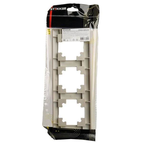 Рамка 3-постовая Stekker Катрин шампань PFR00-7003-02 39804