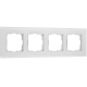 Рамка Werkel Senso на 4 поста белый стекло soft-touch W0043101 4690389200458