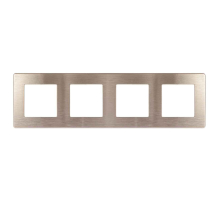 Рамка 4-постовая ЭРА 12 сатин бронза 12-5104-13 Б0052536