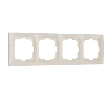 Рамка на 4 поста Werkel Snabb basic слоновая кость W0042003 4690389161438
