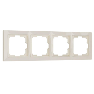 Рамка на 4 поста Werkel Snabb basic слоновая кость W0042003 4690389161438
