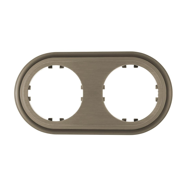 Рамка LK Studio 2-постовая круглая (бронза-электро) Vintage CLASSIC 889227-1