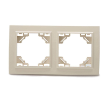 Рамка 2-постовая Stekker Эрна слоновая кость PFR00-9002-02 39241