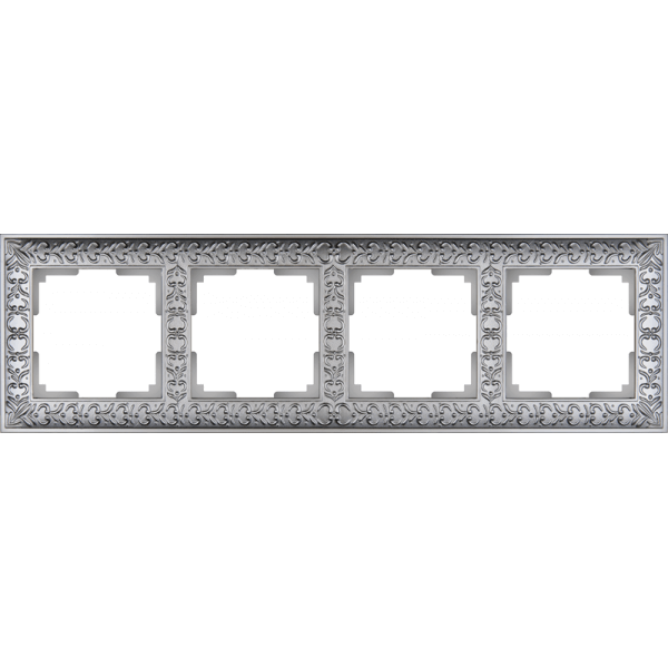 Рамка Werkel Antik на 4 поста матовый хром WL07-Frame-04 4690389145698