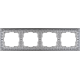 Рамка Werkel Antik на 4 поста матовый хром WL07-Frame-04 4690389145698