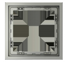 Рамка пластиковая Voltum S70 на 1 пост, (сталь) VLS100105