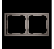 Рамка пластиковая S70 на 2 пост, (капучино) Voltum VLS100214