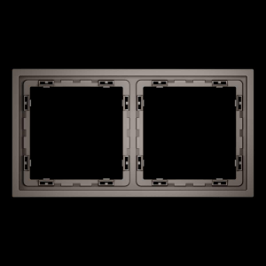 Рамка пластиковая S70 на 2 пост, (капучино) Voltum VLS100214