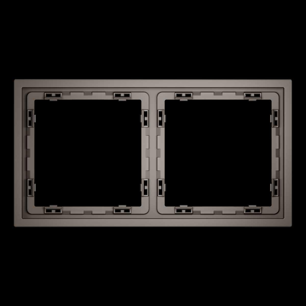 Рамка пластиковая S70 на 2 пост, (капучино) Voltum VLS100214