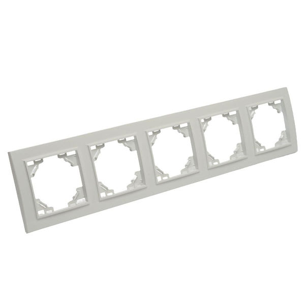 Рамка 5-постовая Stekker Эрна белый PFR00-9005-01 39620