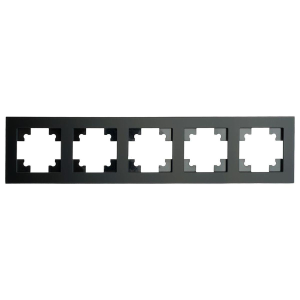 Рамка 5-постовая Stekker Катрин черный матовый GFR00-7005-05М 49604