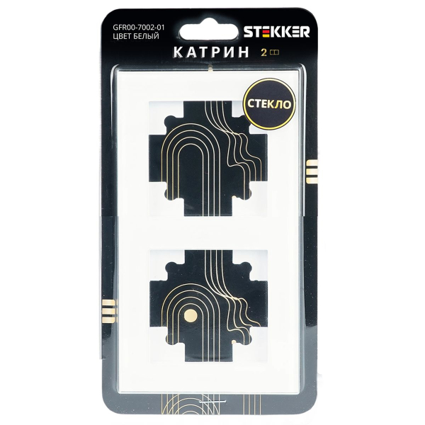 Рамка 2-постовая Stekker Катрин белый GFR00-7002-01 39255