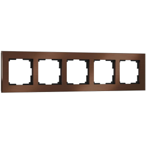 Рамка Werkel Aluminium на 5 постов алюминий коричневый WL11-Frame-05 4690389073724