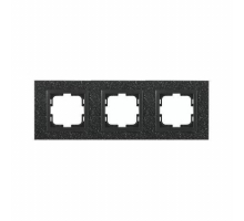 Рамка 3-постовая Mono Electric Style Granit чёрный гранит 107-610000-162