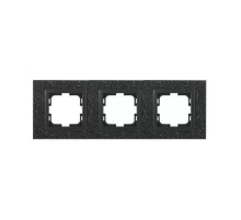 Рамка 3-постовая Mono Electric Style Granit чёрный гранит 107-610000-162