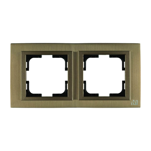 Рамка 2-постовая Mono Electric Chrome бронза 106-430000-161 Рамка 2-постовая Mono Electric Chrome бронза 106-430000-161