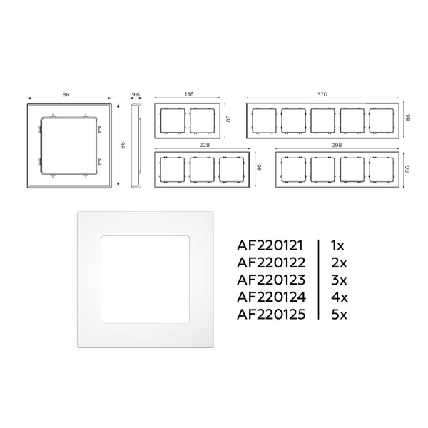 Рамка AMBRELLA VOLT AF220124