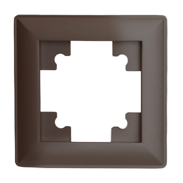 Рамка 1-постовая Stekker Катрин шоколад PFR00-7001-04 39817