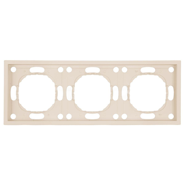 Рамка Stekker, PFR00-5003-08 3-местная Эмили, кашемир, soft touch 49912