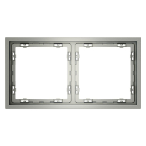 Рамка пластиковая Voltum S70 на 2 поста, (сталь) VLS100205