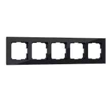 Рамка Werkel Favorit на 5 постов черный W0051108 4690389160110