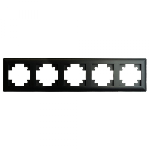 Рамка 5-постовая Stekker Катрин черный PFR00-7005-05 39816 Рамка 5-постовая Stekker Катрин черный PFR00-7005-05 39816