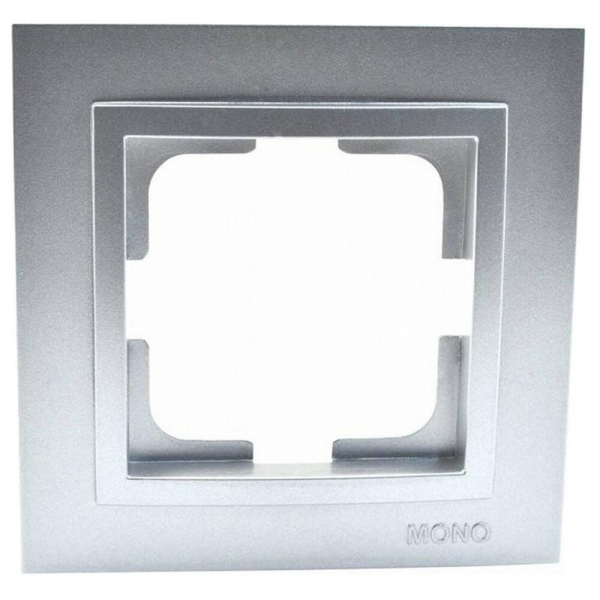 Рамка 1-постовая Mono Electric Despina серебро 102-210000-160 Рамка 1-постовая Mono Electric Despina серебро 102-210000-160
