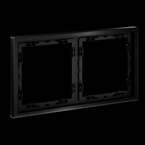 Рамка металлическая на 2 поста, S70 Metal (антрацит) Voltum VLSM120212