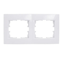 Рамка 2-ая горизонтальная Lezard Karina Life белая 708-0200-147