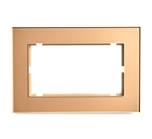 Рамка 2-постовая без перемычки Stekker Катрин золото GFR00-7012-08 49042