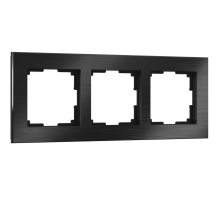 Рамка Werkel Aluminium на 3 поста черный алюминий W0031708 4690389158100