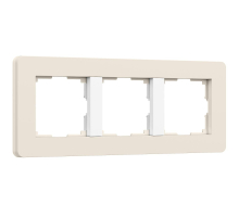 Рамка Werkel Split на 3 поста айвори/белый W0033066 4690389206078