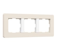 Рамка Werkel Split на 3 поста айвори/белый W0033066 4690389206078