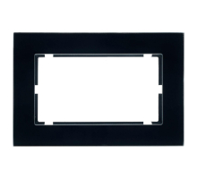 Рамка 2-местная Stekker Катрин черный матовый GFR00-7012-05М 49605