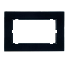 Рамка 2-местная Stekker Катрин черный матовый GFR00-7012-05М 49605