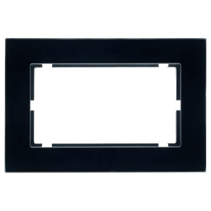 Рамка 2-местная Stekker Катрин черный матовый GFR00-7012-05М 49605