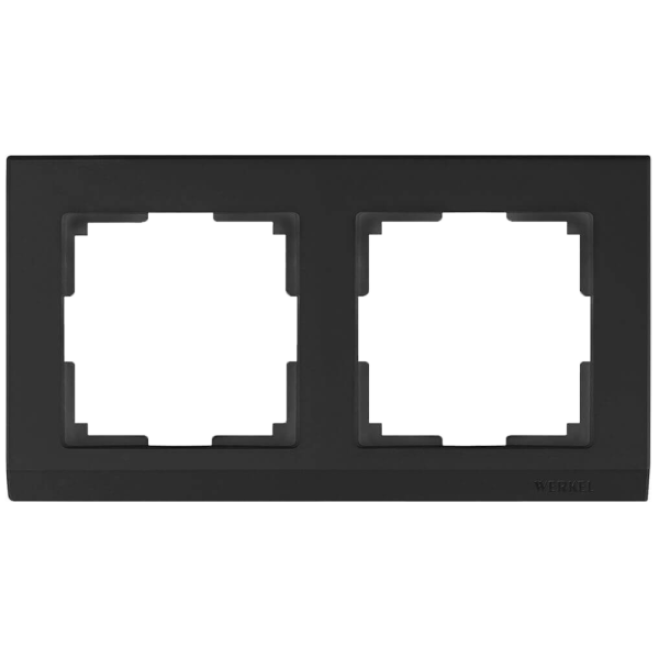 Рамка Werkel Stark на 2 поста черный W0021808 4690389161827