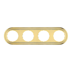 Рамка LK Studio 4-постовая круглая (золото) LK Vintage-Classic 889416-1