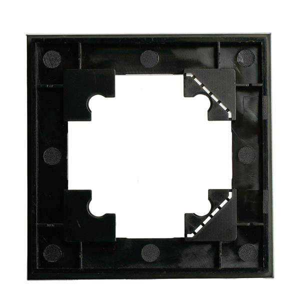 Рамка 1-постовая для сенсорных механизмов, подсветки Stekker Катрин черный GFR00-7001-05S 50304