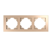 Рамка 3-постовая Stekker Катрин шампань GFR00-7003-02 39529