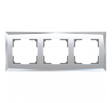 Рамка на 3 поста Werkel Diamant зеркальный W0031220 4690389158834