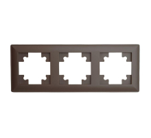 Рамка 3-постовая Stekker Катрин шоколад PFR00-7003-04 39819