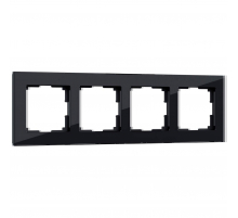 Рамка Werkel Favorit на 4 поста черный W0041108 4690389159954