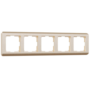 Рамка на 5 постов Werkel Stream шампань W0052111 4690389162527