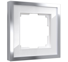 Рамка Werkel Baguette на 1 пост белый/серебро W0012850 4690389185724