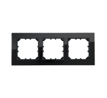 Рамка LK Studio 3-постовая из натурального темного стекла LK60 864310-1