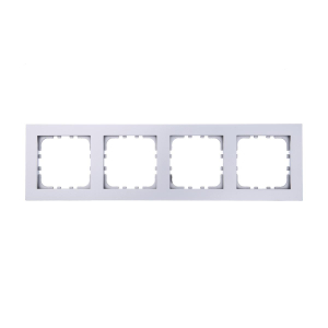 Рамка LK Studio 4-постовая (серебристый металлик) LK80 844403-1
