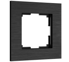 Рамка Werkel AluMax на 1 пост черный алюминий W0013508 4690389204012